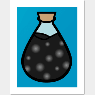 DIY Single Black Potion or Poison for Tabletop Board Games (Style 2) Posters and Art